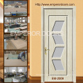 Interior moderno completo MDF laminado PVC porta com vidro